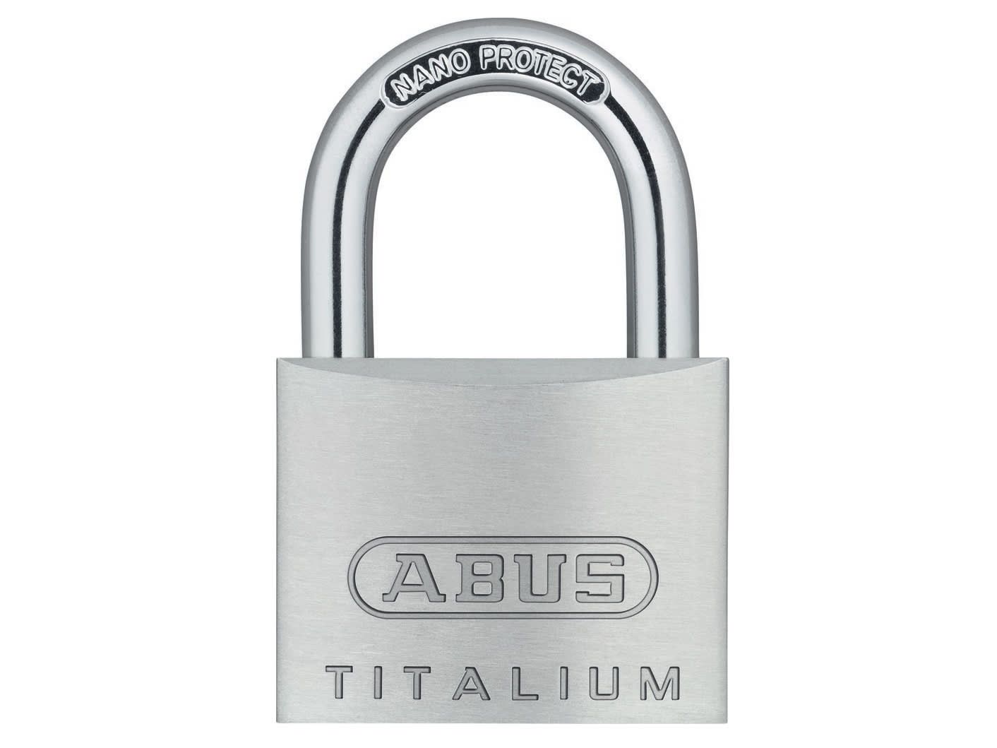 ABUS Mechanical ABU64TI40TC 64TI/40mm TITALIUM™ Padlock Twin Pack