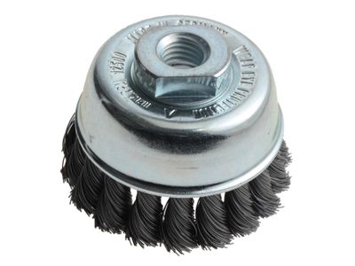 Lessmann LES482117 Knot Cup Brush 65mm M14x2.0, 0.35 Steel Wire