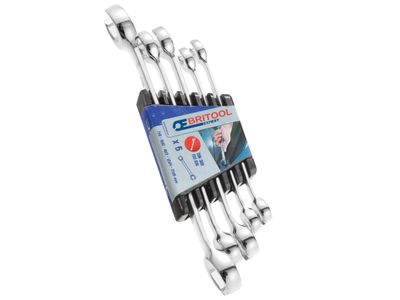 Expert BRIE112501B Flare Nut Wrench Set, 5 Piece