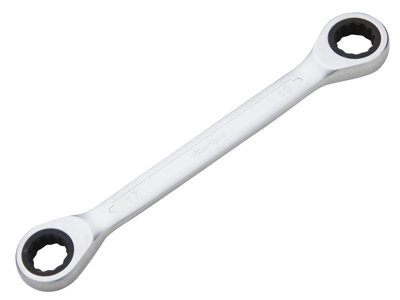 BlueSpot Tools B/S5136 Double End Ratchet Spanner (17-19mm)