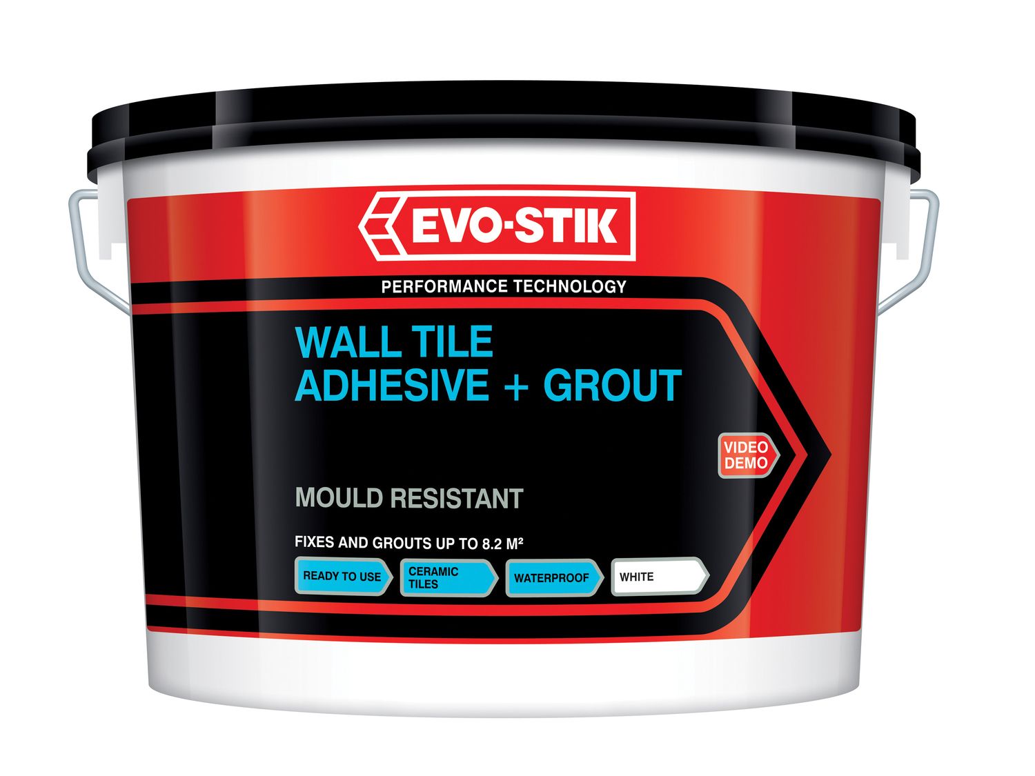EVO-STIK EVO416536 Mould Resistant Wall Tile Adhesive &amp; Grout 5 litre