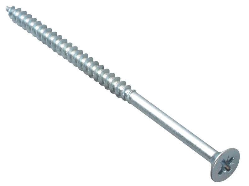 ForgeFix FORMPS590ZP Multi-Purpose Pozi Compatible Screw CSK ST ZP 5 x 90mm Box 100