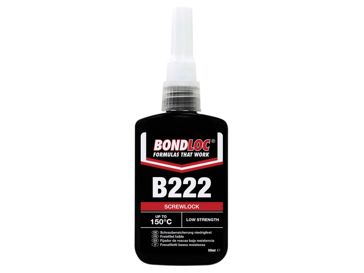 Bondloc BONB22250 B222 Screwlock Low Strength Threadlocker 50ml