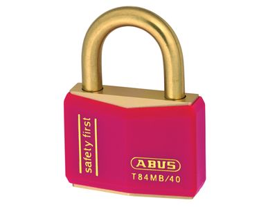 ABUS Mechanical ABUKA37824 T84MB/40mm Red Rustproof Padlock Keyed Alike 8404