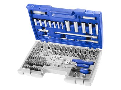 Expert BRIE034805B 1/4 &amp; 1/2in Drive Socket &amp; Accessory Set, 98 Piece