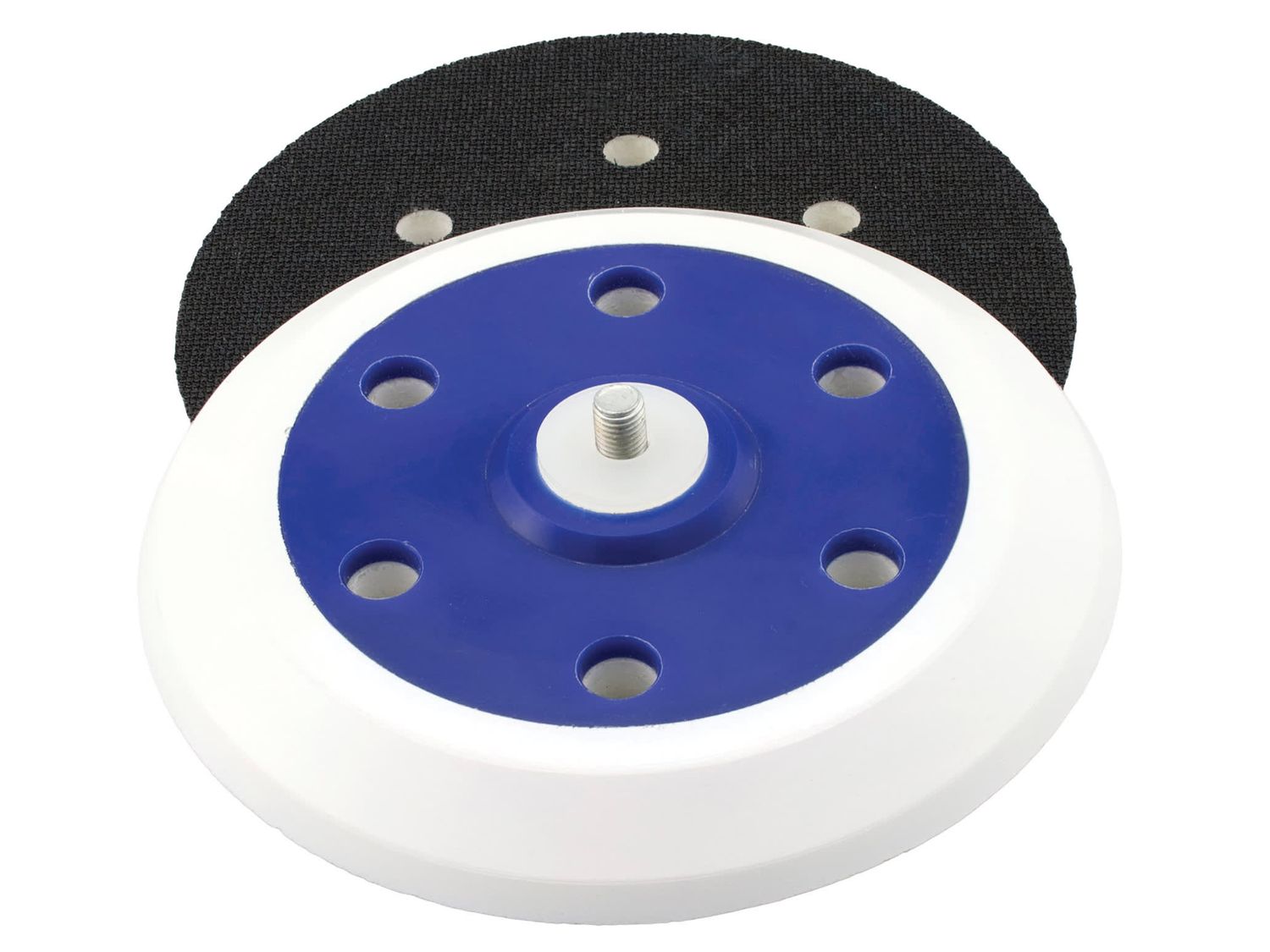 Flexipads World Class FLE32320 Dual Action Sander Pad 150mm GRIP 6 Holes 5/16 UNF Foam Layer