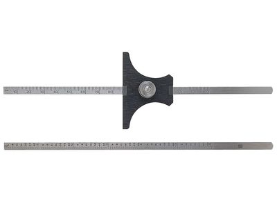Moore &amp; Wright MAW43M Reversible Base Depth Gauges Metric 0-150mm