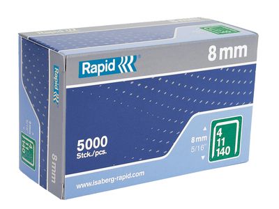 Rapid RPD1408B5 140/8 8mm Galvanised Staples (Box 5000)