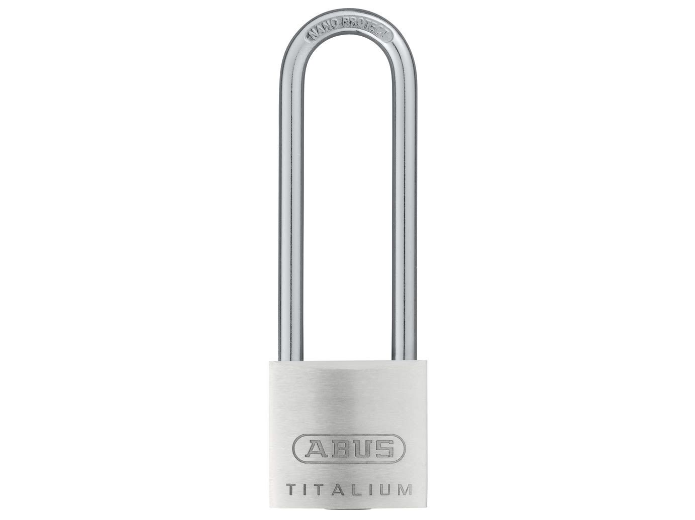 ABUS Mechanical ABU54TI4063C 54TI/40mm TITALIUM™ Padlock 63mm Long Shackle Carded