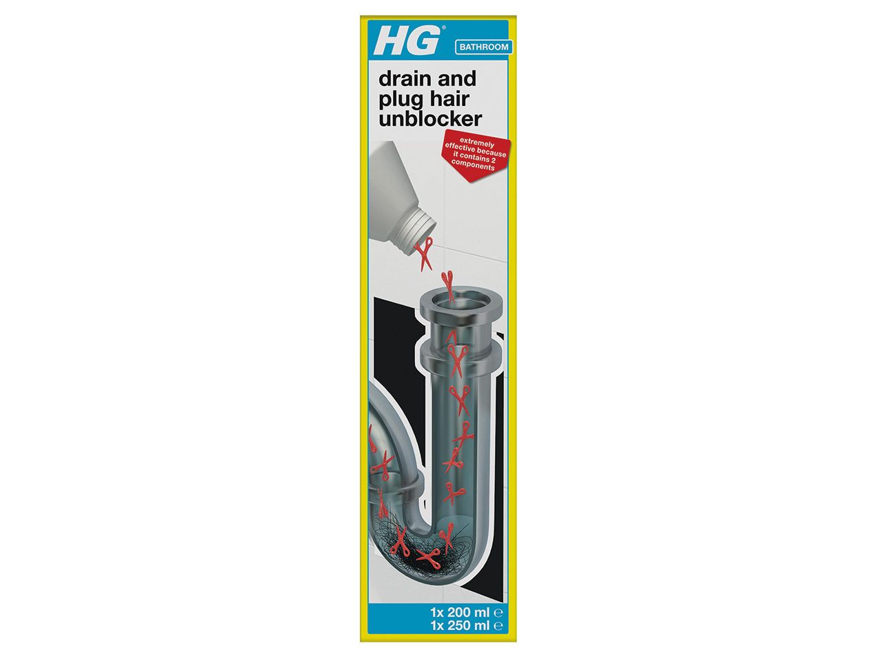 HG H/G667045106 Drain and Plug Hair Unblocker 450ml