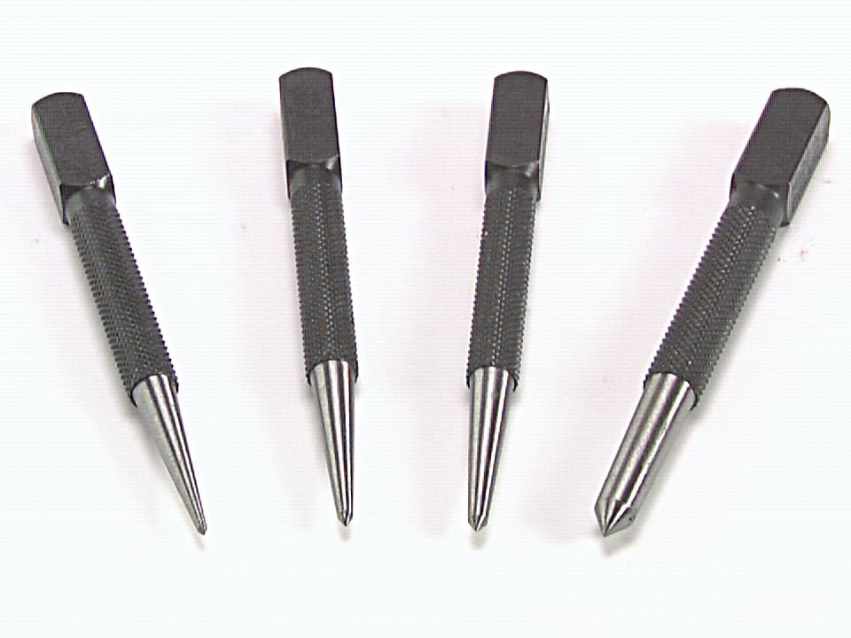Priory PRI44SET4 44-SC4 Centre Punch Set, 4 Piece