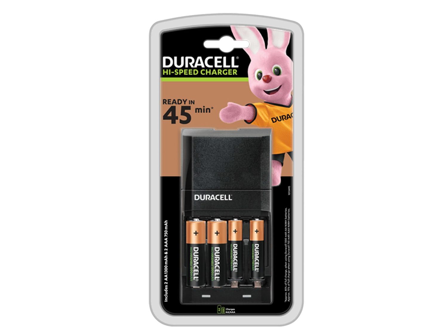 Duracell DURS6374 S6374 Hi-Speed Charger with Batteries