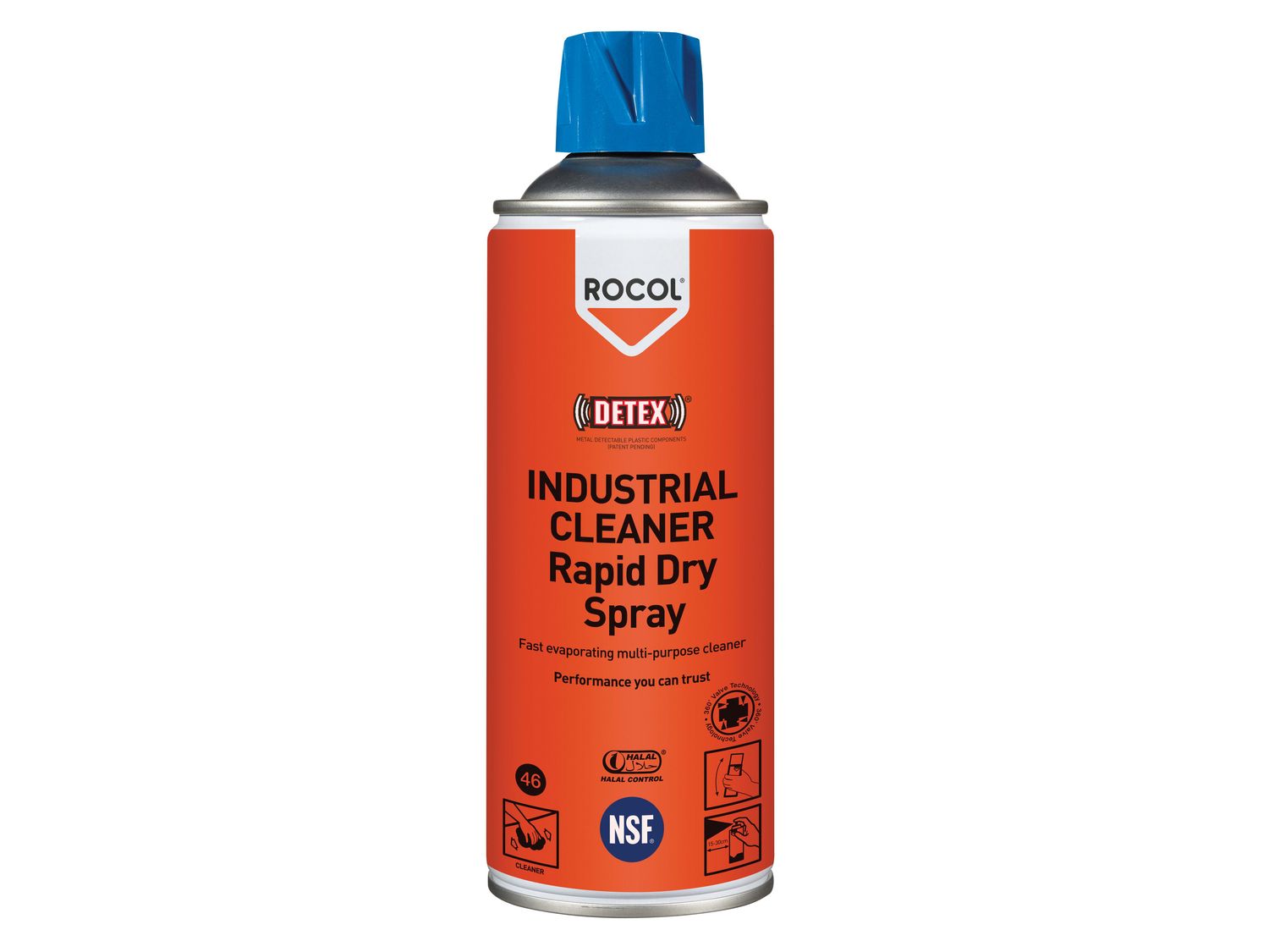 ROCOL ROC34131 INDUSTRIAL CLEANER Rapid Dry Spray 300ml