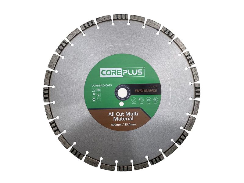 CorePlus CORDBAC40025 All Cut Multi Material Diamond blade 400mm x 25.4mm