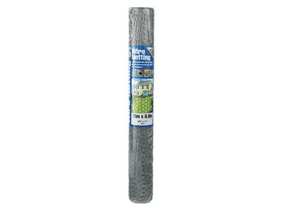 Gardman GDM50035 Galvanised Wire Netting 13mm Hexagon, 10 x 0.6m