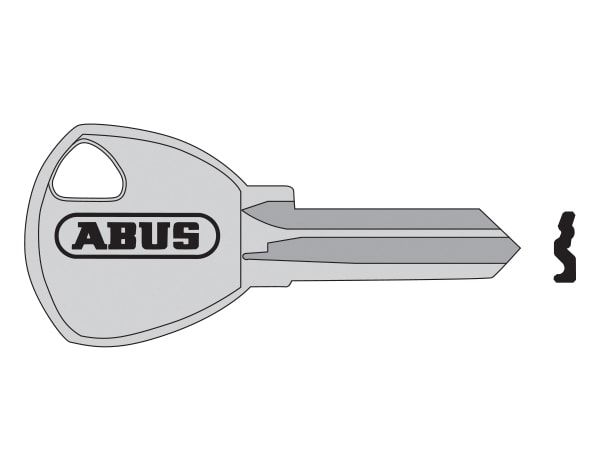 ABUS Mechanical ABUKB12021 65/30 30mm New Profile Key Blank