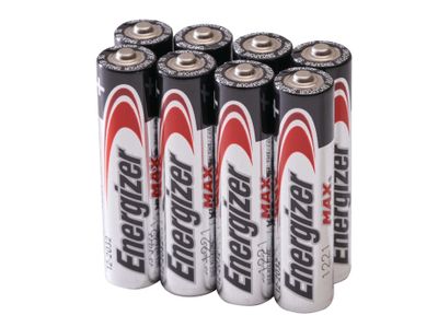 Energizer ENGMAXPAAA8 MAX AAA Alkaline Batteries (Pack 4 + 4 Free)
