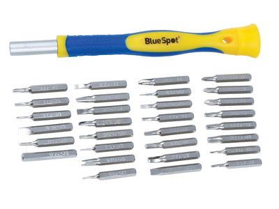 BlueSpot Tools B/S12612 Precision Driver Set, 31 Piece