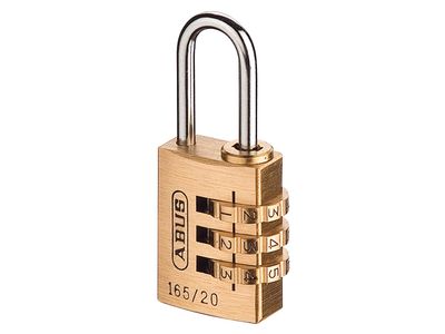 ABUS Mechanical ABU16520C 165/20 20mm Solid Brass Body Combination Padlock (3-Digit) Carded