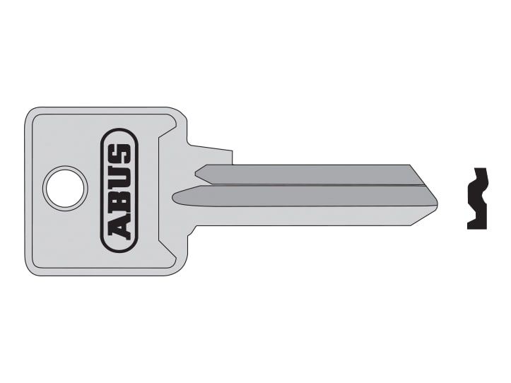 ABUS Mechanical ABUKB02696 85/40 40mm L Key Blank