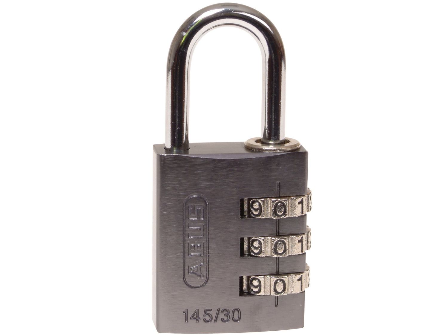ABUS Mechanical ABU14530TIT 145/30 30mm Aluminium Combination Padlock Titanium 46585