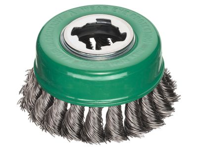 Lessmann LES48381X X-Lock Stainless Steel Knot Cup Brush 85mm Non Spark
