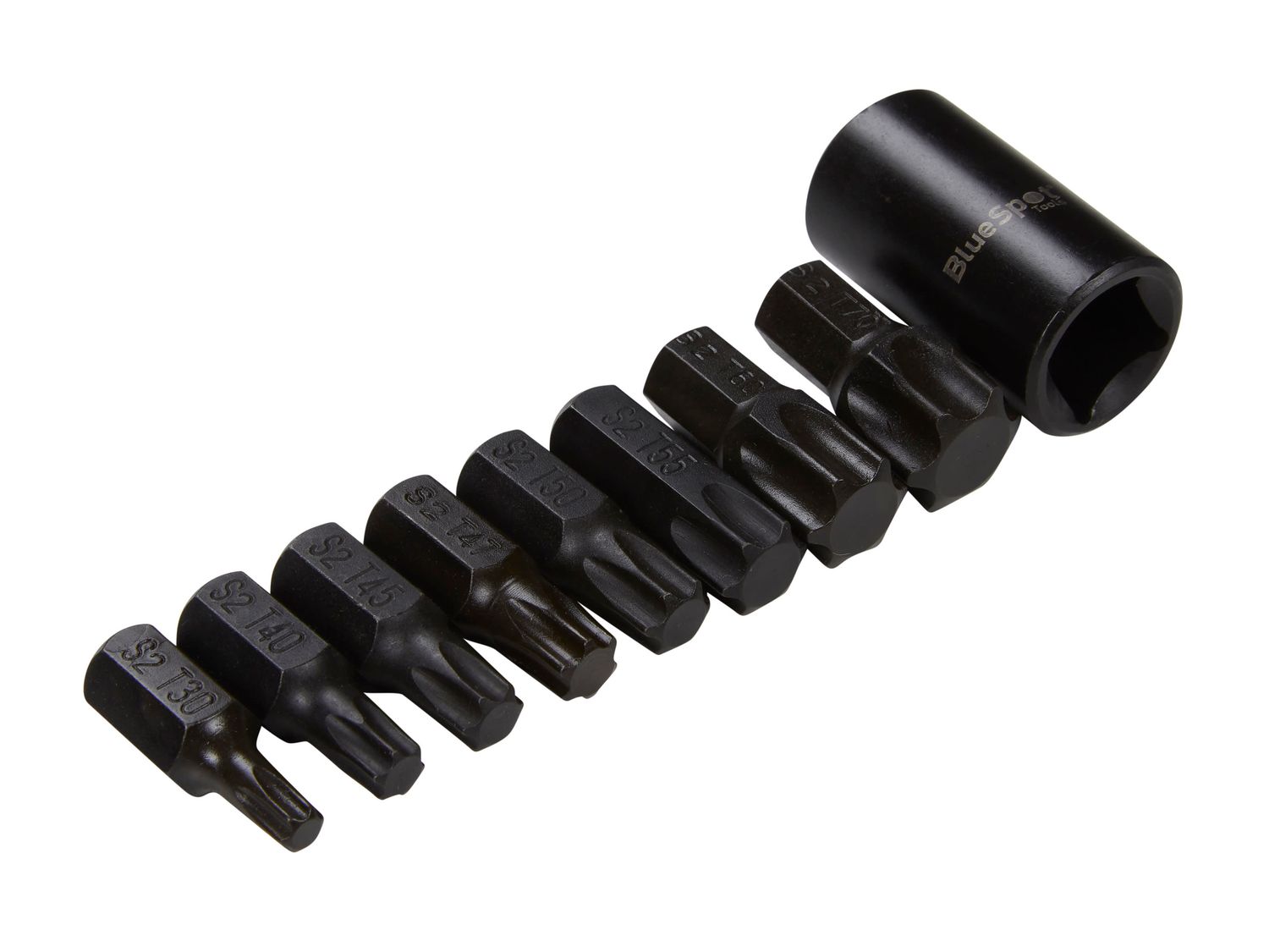 BlueSpot Tools B/S1498 1/2in Impact TORX Bit Set, 9 Piece