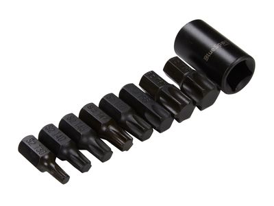 BlueSpot Tools B/S1498 1/2in Impact TORX Bit Set, 9 Piece