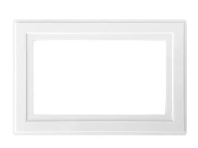 Dencon DCN88062NB White Finger Plate 2-Gang