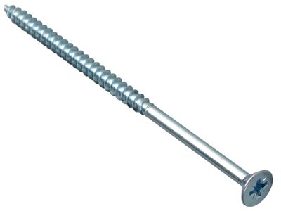 ForgeFix FORMPS5100ZP Multi-Purpose Pozi Compatible Screw CSK ST ZP 5 x 100mm Box 100