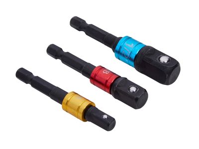 BlueSpot Tools B/S14113 Colour-Coded Impact Socket Adaptor Set, 3 Piece