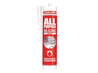 EVO-STIK EVOAPFSSW 112902 All Purpose Flex Silicone Sealant White C20
