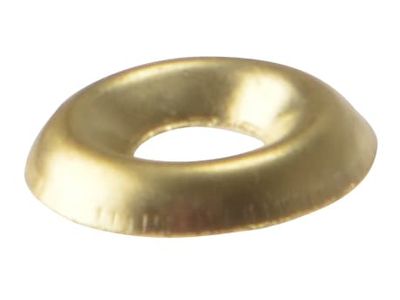 ForgeFix FORSCW10BM Screw Cup Washers Solid Brass Polished No.10 Bag 200