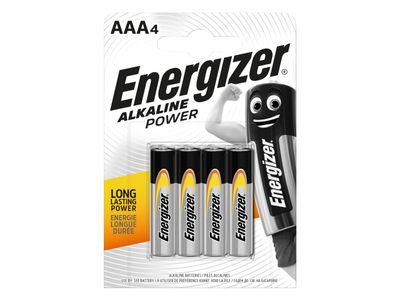 Energizer ENGPOWERAAA AAA Cell Alkaline Power Batteries (Pack 4)