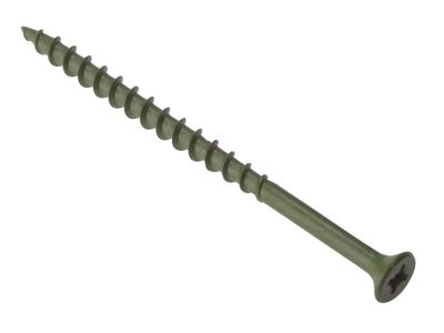 ForgeFix FORDS4550T Decking Screw Pozi Compatible ST Green Anti-Corrosion 4.5 x 50mm Tub 1000