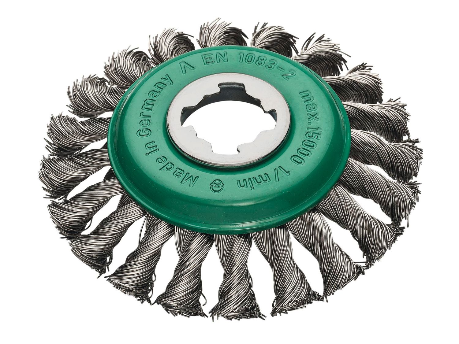 Lessmann LES47285X X-Lock Stainless Steel Knot Bevel Brush 115mm Non Spark