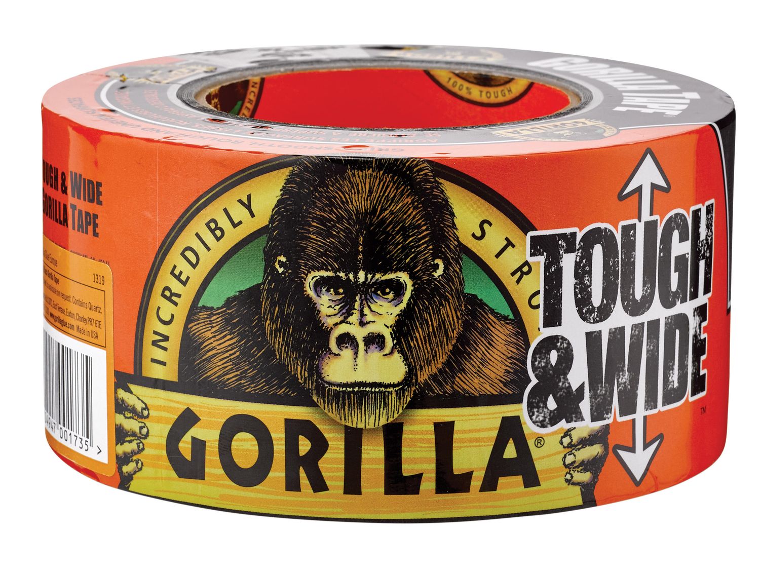 Gorilla Glue GRGGTTW Gorilla Tape Tough &amp; Wide 73mm x 27m Black
