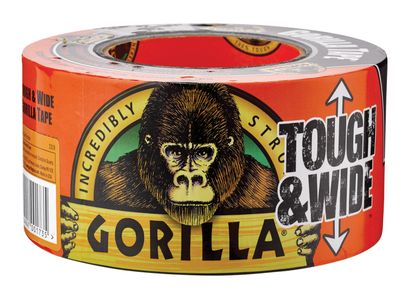 Gorilla Glue GRGGTTW Gorilla Tape Tough &amp; Wide 73mm x 27m Black
