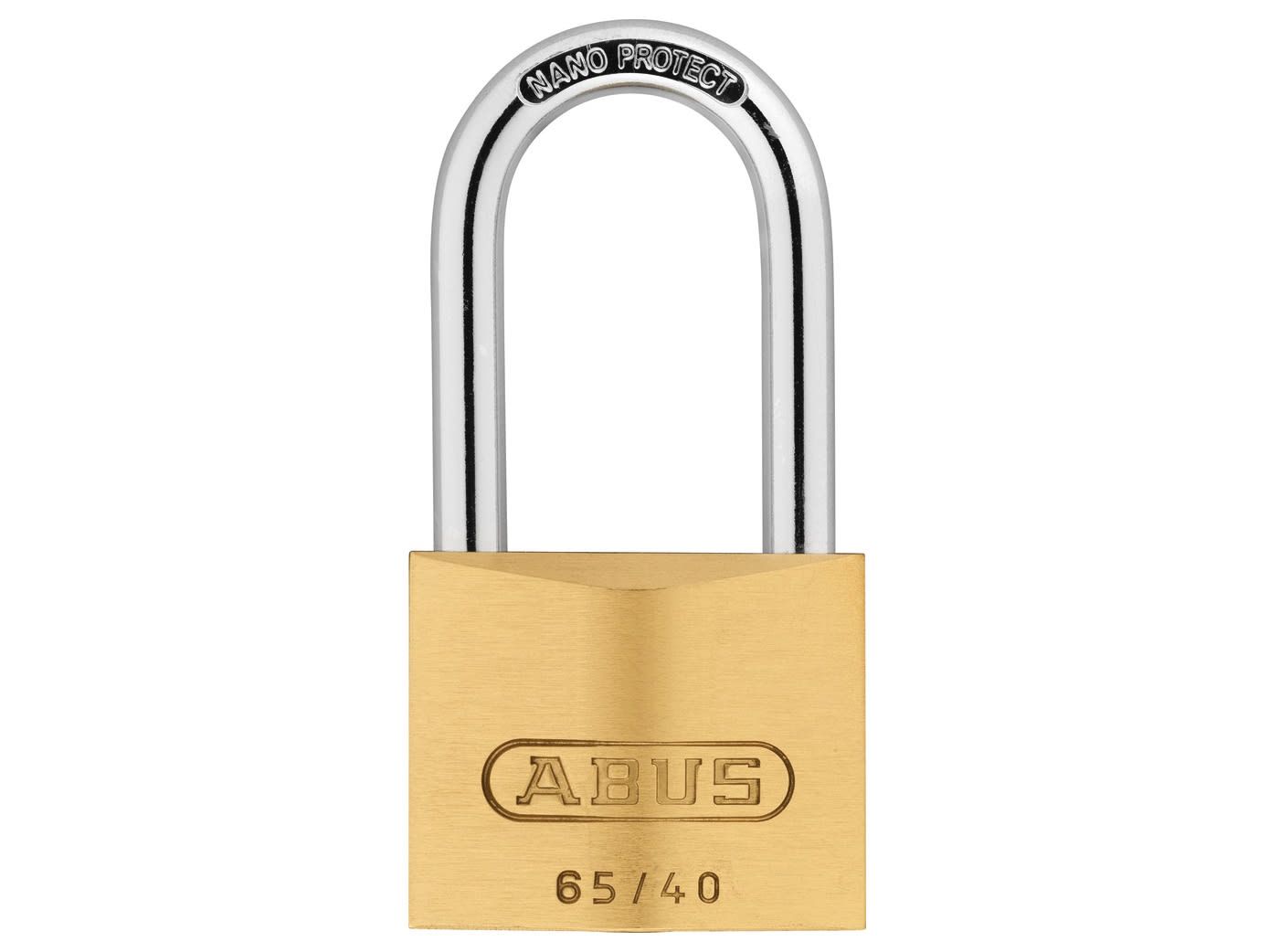 ABUS Mechanical ABUKA12012 65/40mm Brass Padlock 40mm Long Shackle Keyed Alike 6404