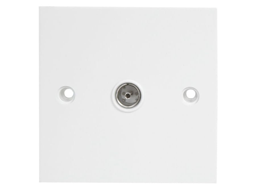 Dencon DCN7119NB Single Flush Coax TV Socket White