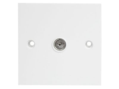 Dencon DCN7119NB Single Flush Coax TV Socket White