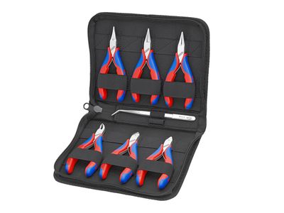Knipex KPX002016 Electronic Plier Set, 6 Piece