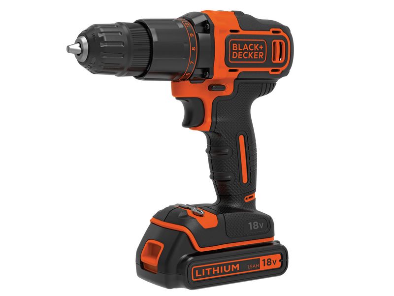 Black and Decker BCD700S1K 18v 2 Gear Combi Drill Kit 1 x 1.5Ah Li-ion