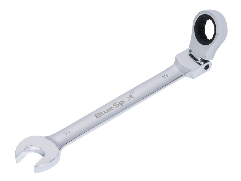 BlueSpot Tools B/S5115 180° Flexible Head Ratchet Spanner 19mm