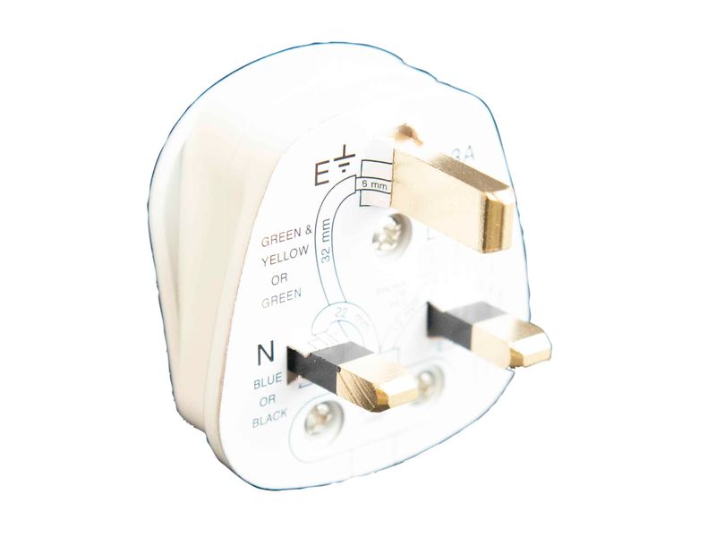 Dencon DCN1689NB 3 Pin Fused Plug 13A White
