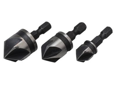 BlueSpot Tools B/S20310 Countersink Bit Set 3 Piece