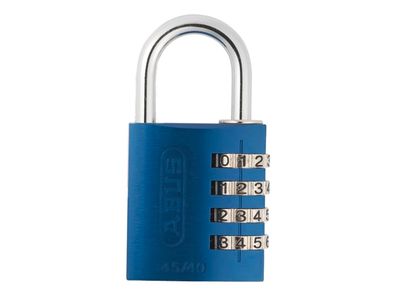 ABUS Mechanical ABU14540BLU 145/40 40mm Aluminium Combination Padlock Blue 49523