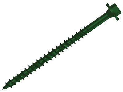 ForgeFix FORTF7250 Hexagonal/TORX Compatible Timber T30 Screws Green 7x250mm Tub 40