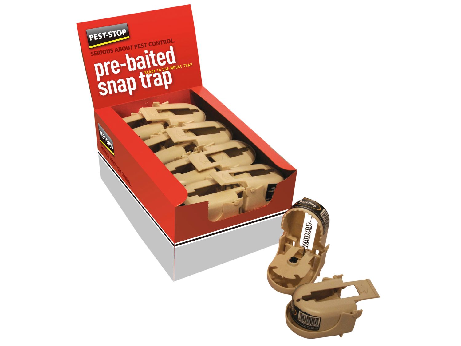 Pest-Stop (Pelsis Group) PRCPSSTM Snap Mouse Trap (Box 16 Loose)