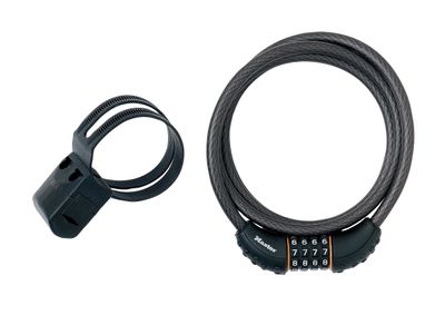 Master Lock MLK8120E Black Braided Steel Combination Cable 1.8m x 10mm